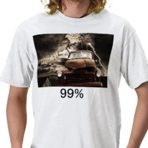 The Official 99 Percent Tshirt Is Here . Aka Occupy Wall Street . By Wingsdomain.com
