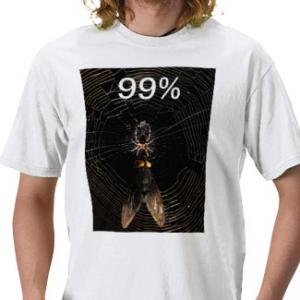 The Official 99 Percent Tshirt Is Here . Aka Occupy Wall Street .. By Wingsdomain.com