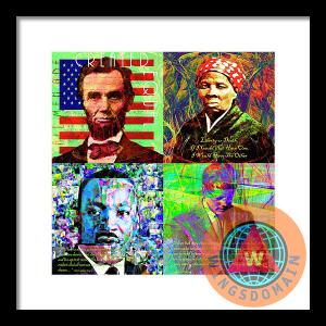 Faces Of Equality And Freedom In America Abraham Lincoln Harriet Tubman Martin Luther King Jr John Fitzgerald Kennedy By Wingsdomain Art And Photography