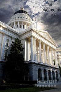 Navy Blue Angels Flyby Over The California State Capitol . By Wingsdomain.com
