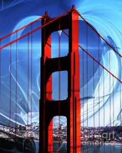 I Left My Heart In San Francisco . Golden Gate Bridge . By Wingsdomain.com Art And Photography